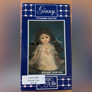 NEW Ginny Antique Lace 70006 8” poseable doll Vogue Dolls